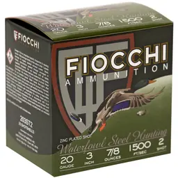 Fiocchi 20 Gauge Flyway Steel Shot #2 3" Waterfowl Ammunition 25 Rounds - 2