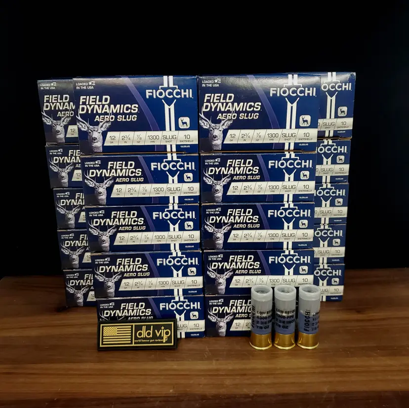Fiocchi Field Dynamics 12Ga Aero Slug 2.75" 250rd Case - 1