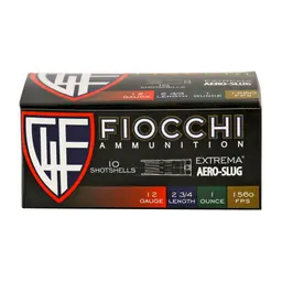 Fiocchi 12 Gauge Aero Slug HV 2.75" Ammunition – Hi-Velocity 10 Round Box - 1