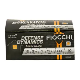 Fiocchi 12 Gauge Aero Slug Low Recoil Ammunition 2.75" 10 Rounds - 1