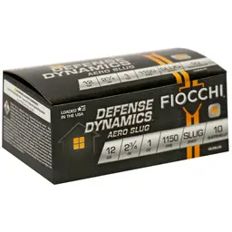 Fiocchi 12 Gauge Aero Slug Low Recoil Ammunition 2.75" 10 Rounds - 2