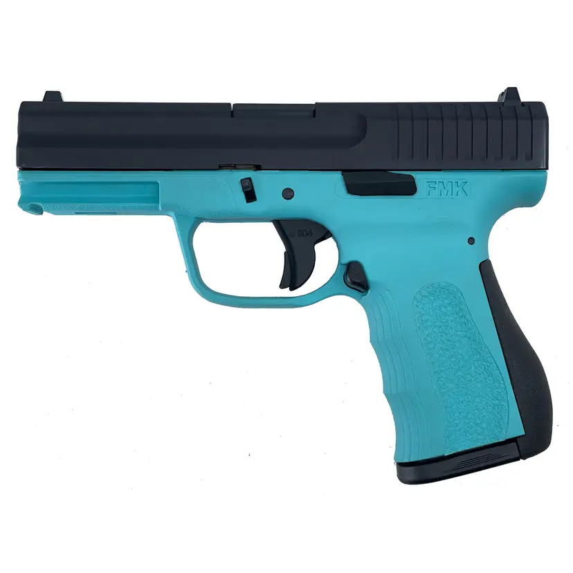 FMK G2 9MM 3.87" Striker Fired Semi-Auto Pistol Black/Blue 10RD Polymer Frame - 1