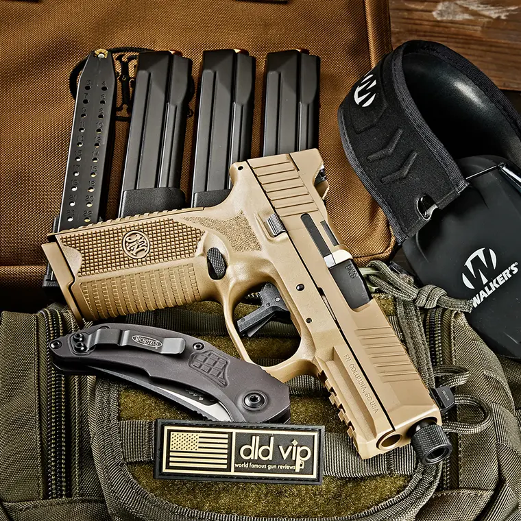 FN 509F Tactical 9mm FDE w/ Flat Trigger & 5 Mags - 1