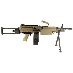 FN America M249S Para 5.56 NATO Semi-Auto Rifle 16.1in CHF Chrome-Lined Barrel FDE Belt-Fed Bipod - 2