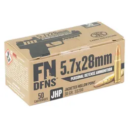 FN DFNS SS200 5.7x28mm 30gr JHP Ammunition – 50 Rounds, Personal Defense by FN America - 2