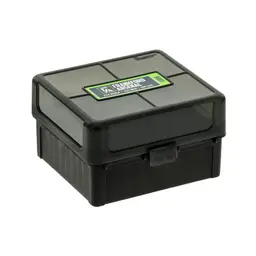 Frankford Arsenal 100-Round Ammo Box for .222/.223 Remington – Hinge-Top Plastic Case, Smoke Gray - 1