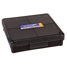 Frankford Arsenal Hinge-Top Ammo Box 100 Round for 10MM 40 S&W 45ACP Smoke Gray Plastic - 1