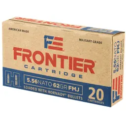 Frontier 5.56 NATO 62 Grain FMJ Ammunition, 20 Rounds (25 Boxes) – Lake City Brass 500rds Case - 3