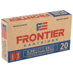 Frontier 5.56 NATO 55gr Hollow Point Match Ammunition 20rd Box – Lake City - 2