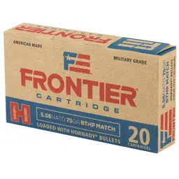 Frontier 5.56 NATO 75gr BTHP Match Ammunition 20 Rounds – Lake City Brass - 3
