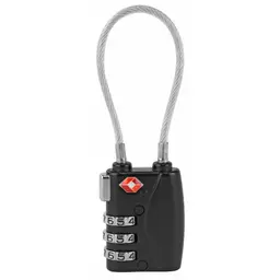 FSDC 3-Dial TSA Approved Combo Cable Lock for Firearm Security – Black Steel Cable - 2