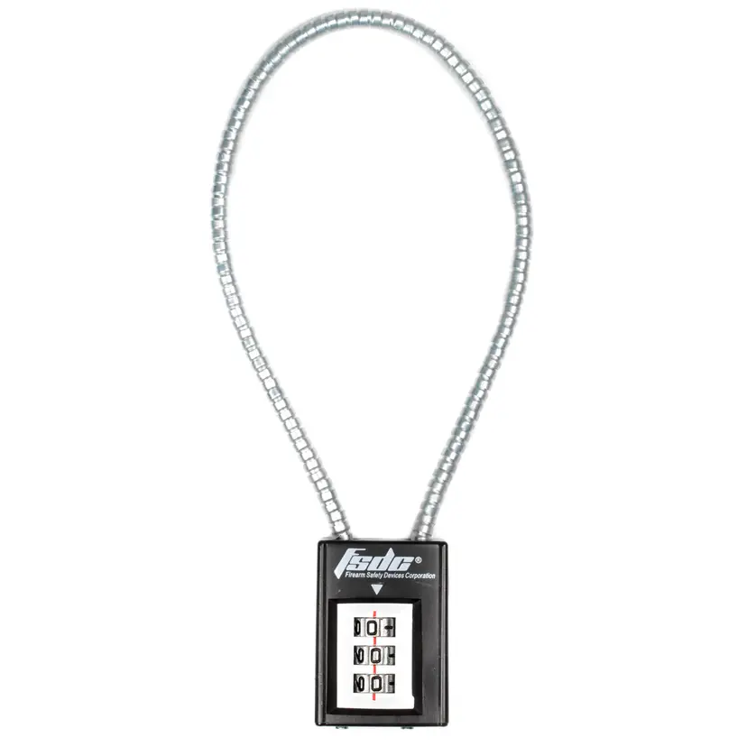 FSDC 14" Combination Cable Gun Lock – CA/MA/MD Approved Firearm Safety Device - 1