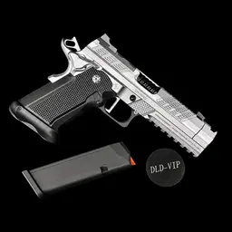Fusion XP Pro Comp 9mm Full Size Optic-Ready Pistol 4.6in Integrated Compensator 17rd Chrome Black Tenifer 2 Mags - 1