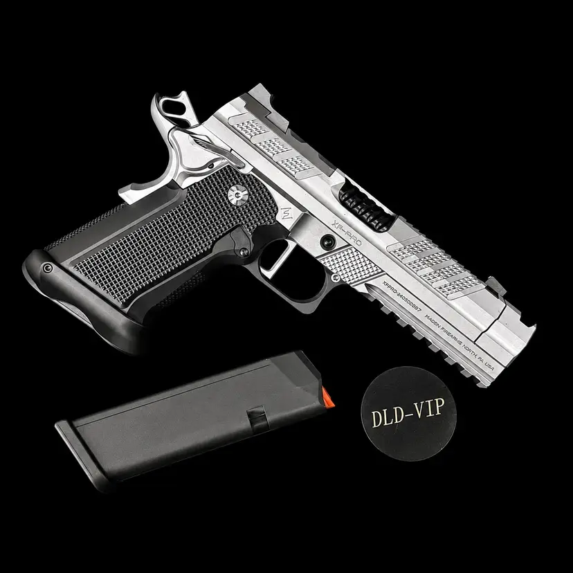 Fusion XP Pro Comp 9mm Full Size Optic-Ready Pistol 4.6in Integrated Compensator 17rd Chrome Black Tenifer 2 Mags - 1
