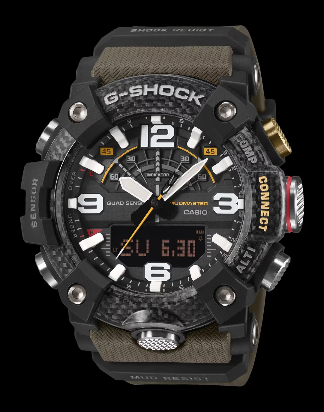 G-Shock Mudmaster Green Band Analog/Digital Display CR2025