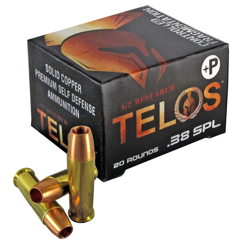 G2 Research Telos 38 Special +P 105gr Lead Free Ammo – 20 Rounds, California Certified Nonlead - 1