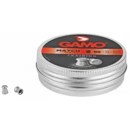 Gamo Match .177 Flat Nose Pellets 250 Pack – Precision Airgun Ammo Tin - 1