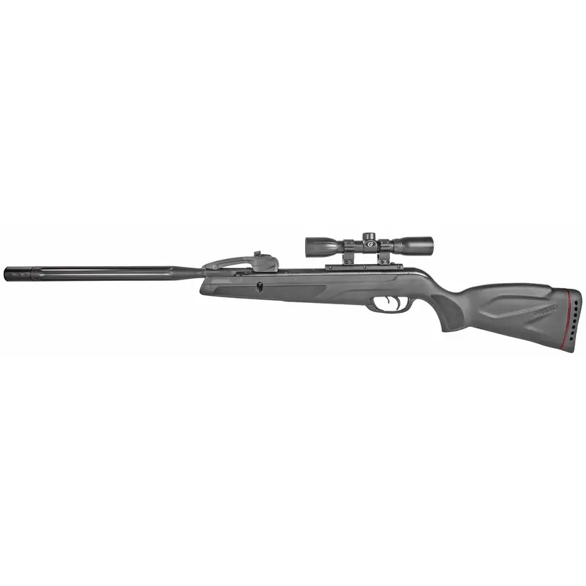 Gamo Swarm Whisper .177 Air Rifle with 4x32 Scope, 1300 FPS, 10-Round Magazine, Black Synthetic Stock - 1