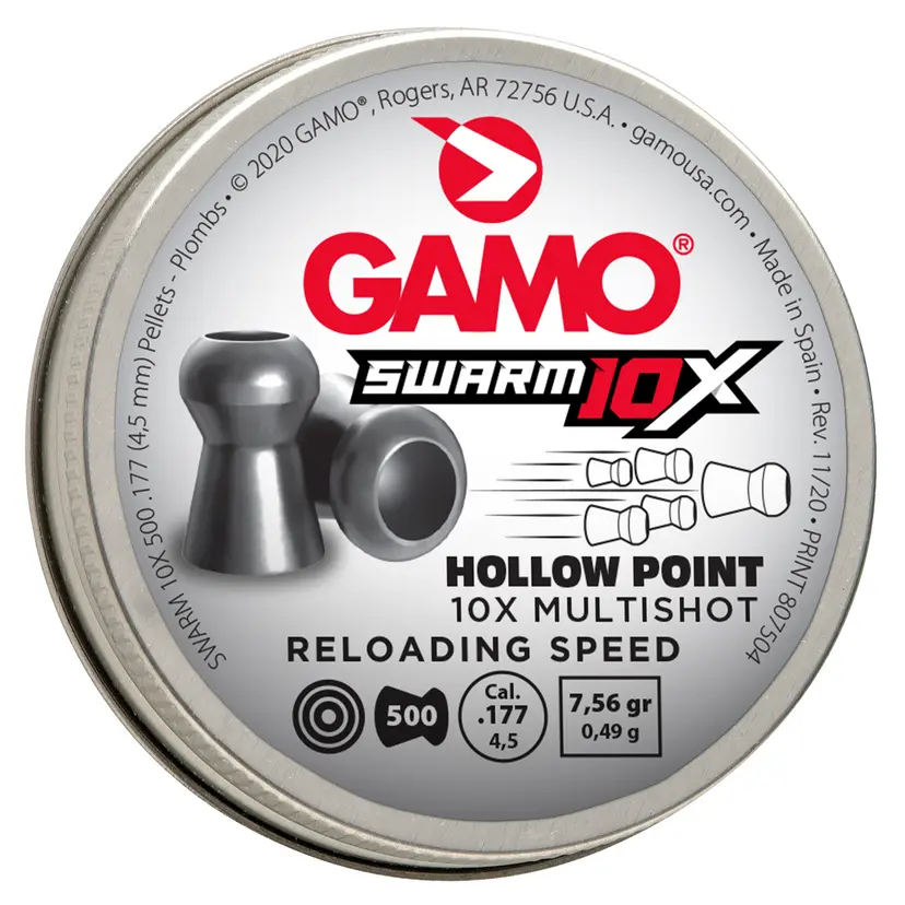 Gamo USA GAMO SWARM 10X HOLLOW POINT .177 Pellets - 1
