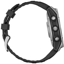 Garmin Fenix E AMOLED Edition Stainless Steel/Black Band AMOLED Display Compatible w/ iPhone/Android - 3