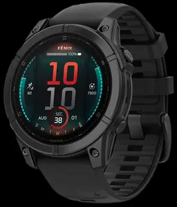 Garmin Fenix E AMOLED Gray/Black AMOLED Display Compatible w/ iPhone and Android - 2