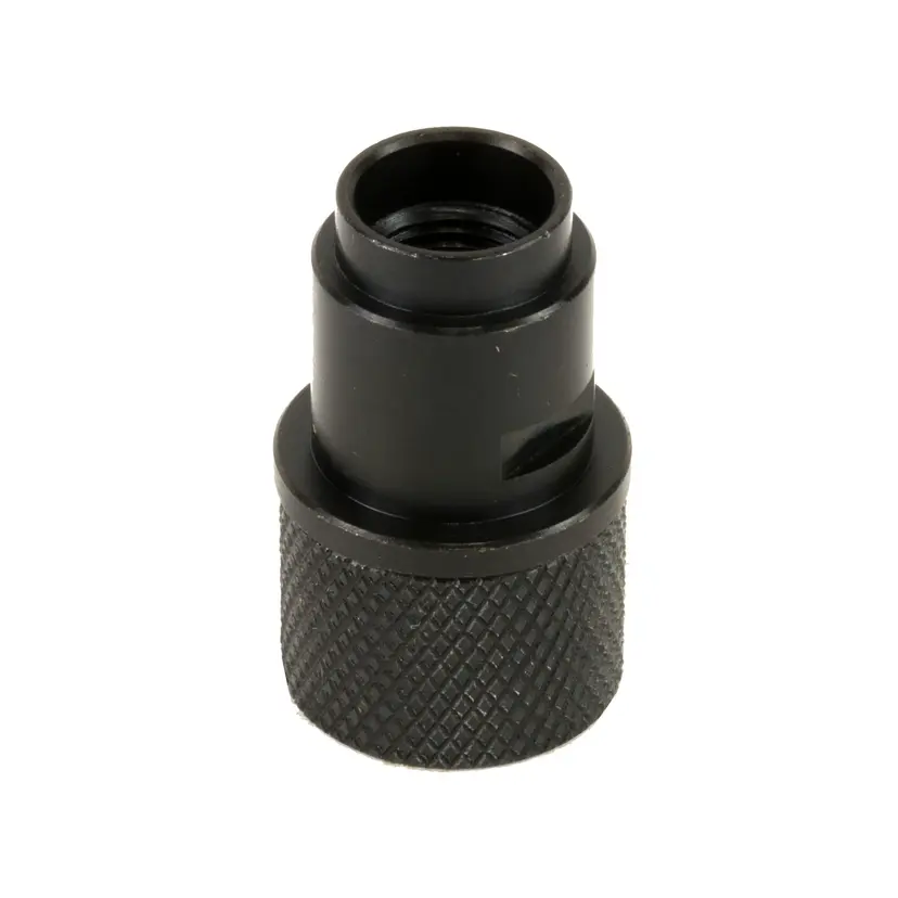 Gemtech Walther P22 Thread Adapter 1/2x28 with Thread Protector – Black Muzzle Device - 1
