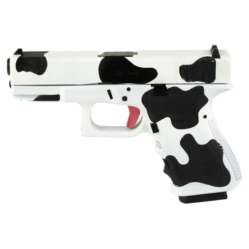 GLOCK 25 Gen3 380 Compact Pistol with Cow Print Finish - 1