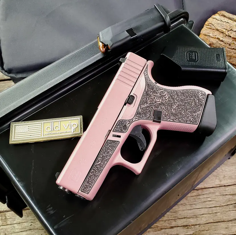 Glock 43 9mm Rose Gold Cerakote - 1