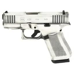Glock 43X 9mm Battleworn White Cerakote - 2
