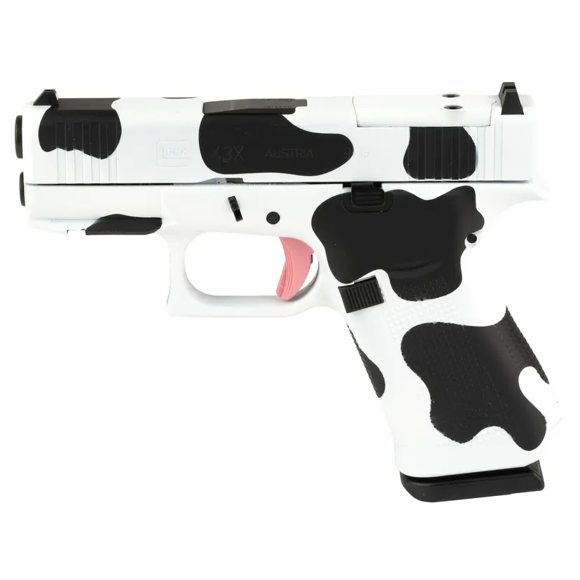 GLOCK 43X 9MM Cow Print Handgun - 1