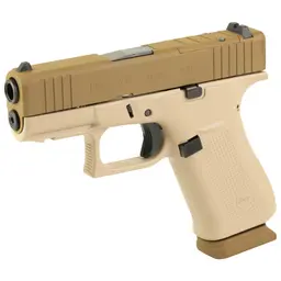 GLOCK 43X 9mm Sub-Compact Striker-Fired Pistol 3.41in Barrel Two-Tone Tan Cerakote 15+1 2 Magazines - 3