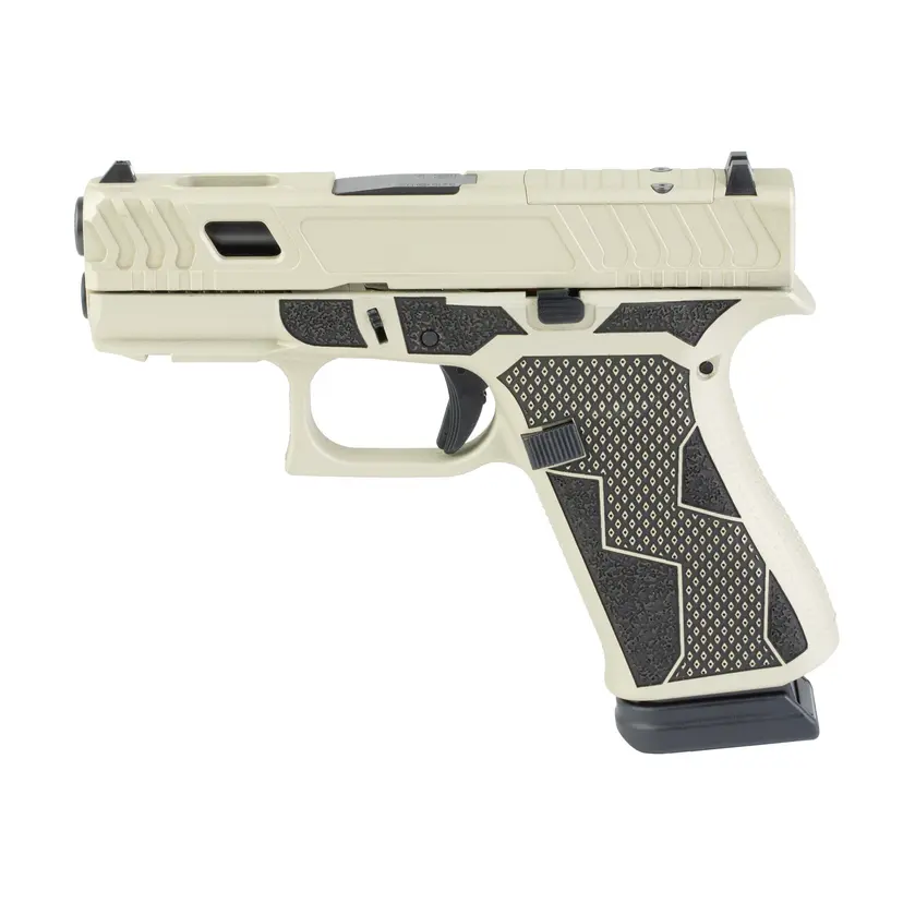 GLOCK 43X 9mm Sub-Compact Striker-Fired Pistol 3.41in Ported Barrel 15+1 Banshee Two-Tone Black/Tan Cerakote 2 Mags - 1