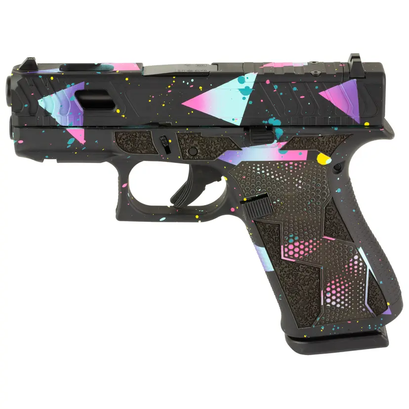 GLOCK 43X 9MM Subcompact Pistol with 80'S Night Cerakote Finish - 1