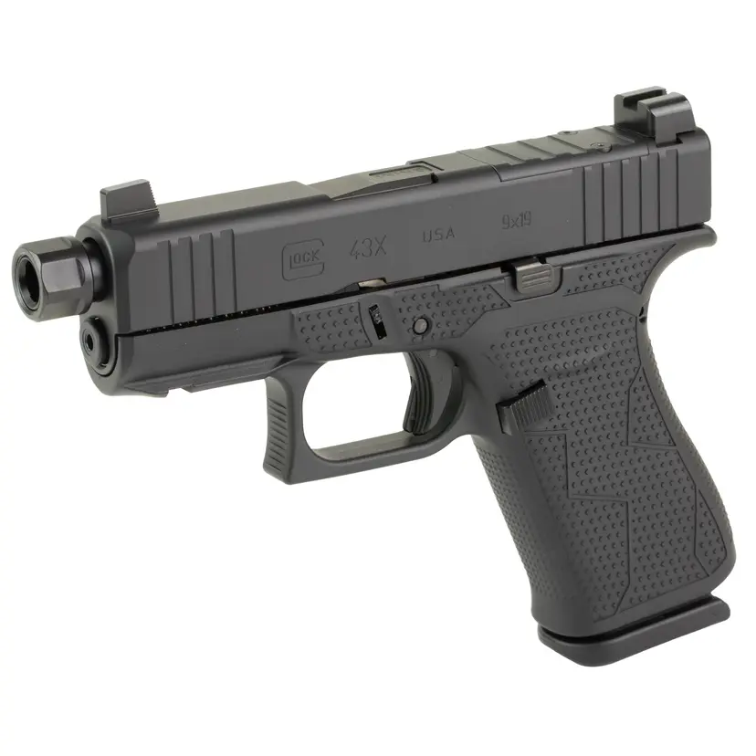 GLOCK 43X Blackout2 9MM Subcompact Pistol - 1