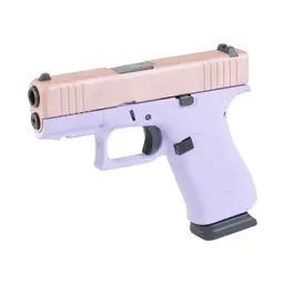 GLOCK 43X Lavender Luxe 9mm Sub-Compact Striker-Fired Pistol 3.41in Barrel Rose Gold Slide 15+1 2 Mags - 3