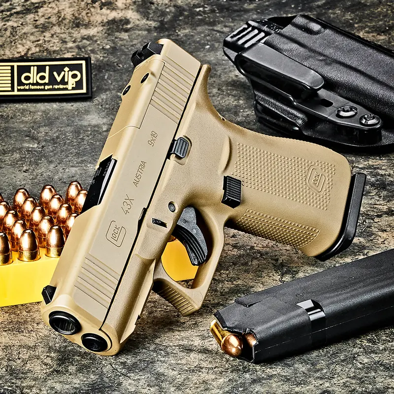 Glock 43X MOS 9mm FDE Cerakote - 1