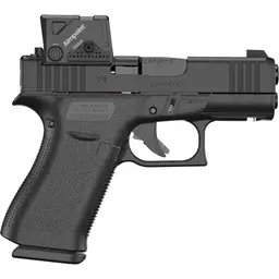 GLOCK 43X MOS 9mm Striker-Fired Subcompact Pistol 3.41in Black nDLC, 15+1, Aimpoint COA Optic, 2 Mags - 2