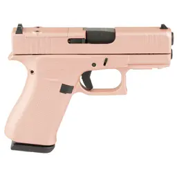 GLOCK 43X MOS 9mm Sub-Compact Striker-Fired Pistol 3.41in Barrel 10+1 Custom Rose Gold Cerakote Fixed Sights 2 Mags - 3