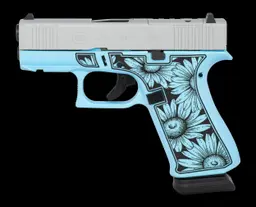 Glock 43X Robbins Egg Blue Flowers 9mm - 2
