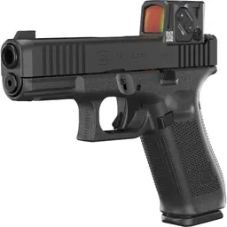 GLOCK 45 Gen 6 COA 9mm Striker-Fired Full Size Pistol 4.02in DLC Black w/ Aimpoint COA Optic, Fixed Sights, 17rd, 3 Mags - 3