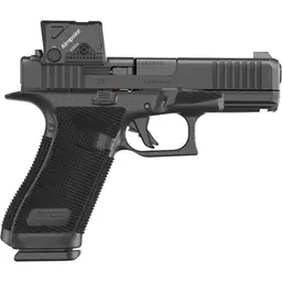 GLOCK 45 Gen 6 COA 9mm Striker-Fired Full Size Pistol 4.02in DLC Black w/ Aimpoint COA Optic, Fixed Sights, 17rd, 3 Mags - 3