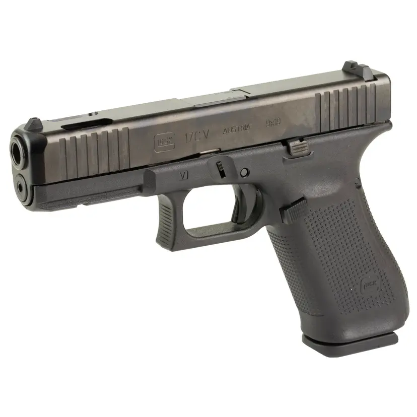GLOCK 17C (V) 9MM 17-Round Full Size Semi-Auto Pistol, Ported Barrel, Black, 3 Magazines - 1