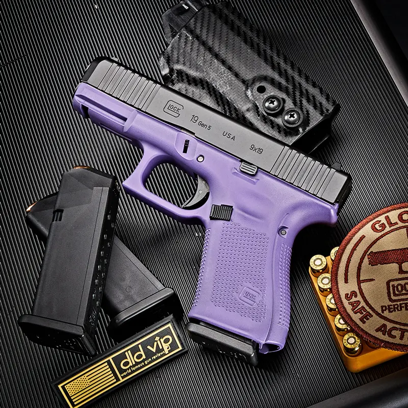 Glock 19 Gen5 9mm BLK/Purple Cerakote - 1