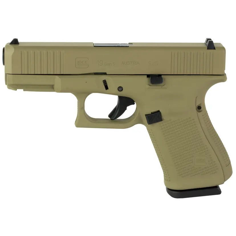 Glock 19 Gen5 MOS FDE Cerakote 9mm - 1