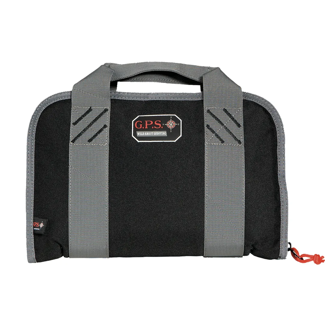 GPS Double Compact Pistol Case Black – Soft Carry Bag for Up to 2 Pistols