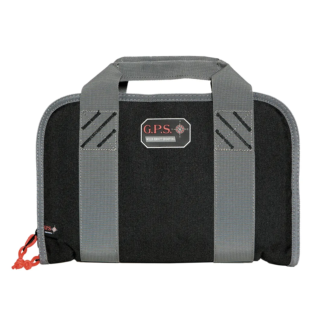 GPS Double Pistol Case Black – Soft Gun Bag for 2 Handguns