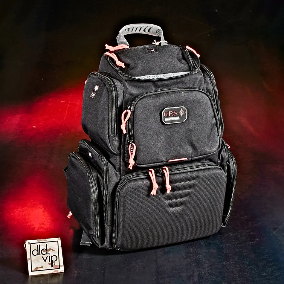 GPS Outdoors Handgunner Backpack BLK w/ 4 Gun Cradle