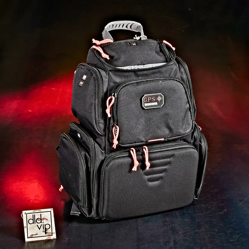 GPS Outdoors Handgunner Backpack BLK w/ 4 Gun Cradle - 1