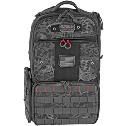GPS TAC Range Backpack Tall Blackout – Tactical Gun Bag for Shooting and Travel - 1