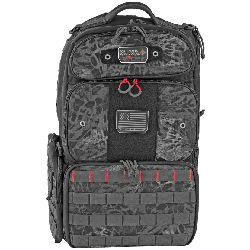 GPS TAC Range Backpack Tall Blackout – Tactical Gun Bag for Shooting and Travel - 1